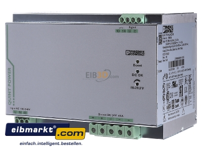 Front view Phoenix Contact QUINT-PS/1AC/24DC/40 DC-power supply 100...240V/24V 960W 
