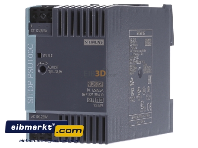 Frontansicht Siemens Indus.Sector 6EP1322-5BA10 Stromversorgung 1-ph,12VDC,6,5A,IP20 