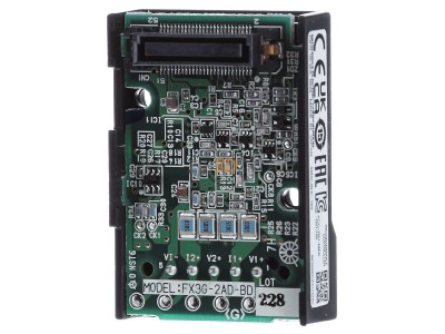 Ansicht hinten Mitsubishi FX3G-2AD-BD Grundger�t 2E analog 12Bit 