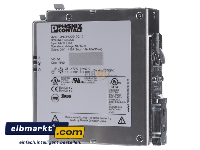 View on the right Phoenix Contact 2320225 Offline-UPS 24...30V 10VA
