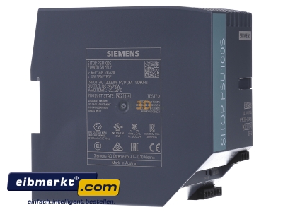Ansicht links Siemens Indus.Sector 6EP1334-2BA20 Stromversorgung 24V 10A 