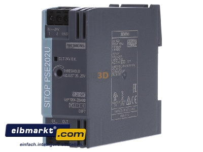 Frontansicht Siemens Indus.Sector 6EP1964-2BA00 Redundanzmodul 24VDC,10A,IP20 