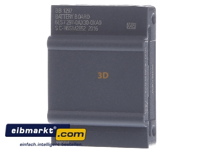Frontansicht Siemens Indus.Sector 6ES72970AX300XA0 Batterie/Uhr-Modul Ohne Batterie 6ES7297-0AX30-0XA0