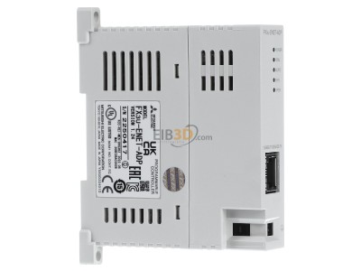 View on the left Mitsubishi FX3U-ENET-ADP PLC communication module 
