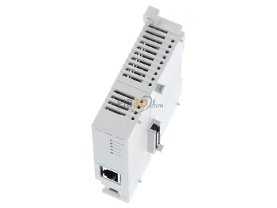 View up front Mitsubishi FX3U-ENET-ADP PLC communication module 
