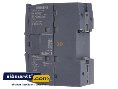 Ansicht rechts Siemens Indus.Sector 6ES7223-1BH32-0XB0 Digital E/A-Modul 8DI/8DO/24VDC 
