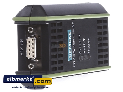Ansicht links Siemens Indus.Sector 6GK1571-0BA00-0AA0 PC Adapter Anschluss PG/PC 