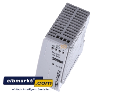 View up front Phoenix Contact UNO-PS/1AC/12DC/ 55W DC-power supply 85...264V/12V 55W - 
