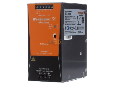 Front view Weidmller PRO ECO 240W 24V 10A DC-power supply 85...264V/24V 240W 
