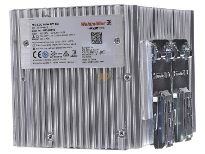 View on the right Weidmller PRO ECO 960W 24V 40A DC-power supply 85...264V/24V 
