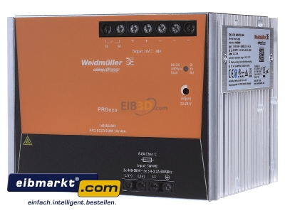 Frontansicht Weidmller 1469560000 Schaltnetzgert PROECO3 960W 24V 40A