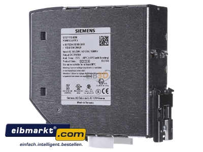 View on the right Siemens Indus.Sector 6EP3334-8SB00-0AY0 DC-power supply 230V/24V 240W
