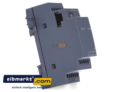 View on the left Siemens Indus.Sector 6ED1055-1CB00-0BA2 PLC digital I/O-module 4In/4Out - 
