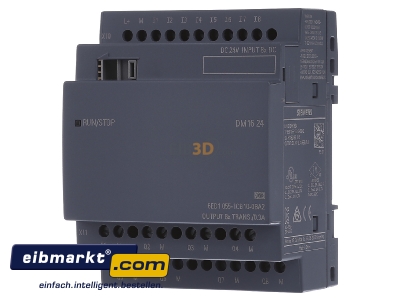 Frontansicht Siemens Indus.Sector 6ED1055-1CB10-0BA2 LOGO!8 erw. Modul 8 DE/8 DA 