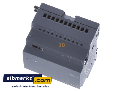 View up front Siemens Indus.Sector 6ED1055-1NB10-0BA2 PLC digital I/O-module 8In/8Out 
