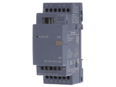 Front view Siemens Indus.Sector 6ED1055-1MA00-0BA2 PLC analogue I/O-module 2 In / 0 Out 
