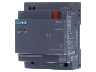 Front view Siemens 6BK1700-0BA20-0AA0 EIB, KNX communication module CMK 2000 LOGO8, interface LOGO-EIB, KNX, Ethernet, integrated web server, 
