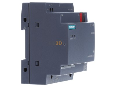 Ansicht links Siemens 6BK1700-0BA20-0AA0 EIB, KNX Kommunikationsmodul CMK 2000 LOGO8, Schnittstelle LOGO-EIB, KNX, Ethernet, integrierter Webserver, 