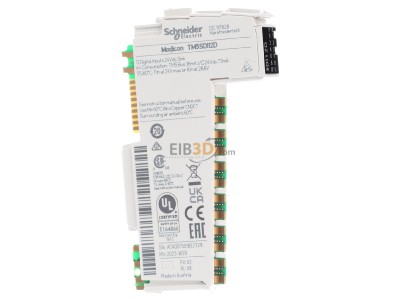 View on the left Schneider Electric TM5SDI12D PLC digital I/O-module 12In/0Out 
