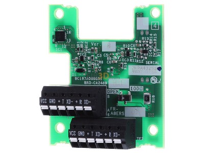 Front view Mitsubishi FR-A8ERS-60 Communication module 

