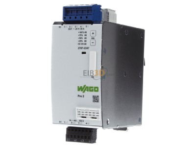 Front view WAGO 2787-2347 DC-power supply 340...550V/24...28V 
