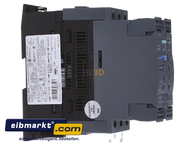 Ansicht links Siemens Indus.Sector 3RW4036-2BB14 Sanftstarter Sirius 22kW/400V,110-230V 