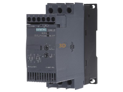 Front view Siemens 3RW3026-1BB14 Soft starter 25A 110...230VAC 
