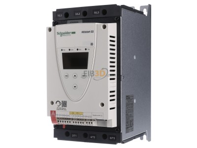 Front view Schneider Electric ATS22D62Q Soft starter 62A 220VAC 
