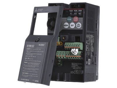 Front view Mitsubishi FR-D720S-008SC-EC Frequency converter 200...240V 
