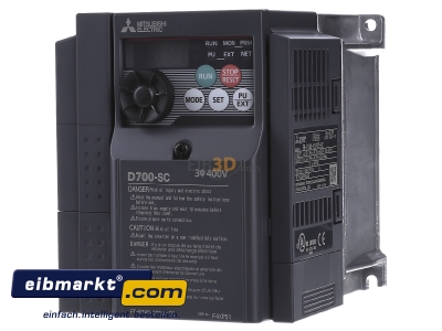 Front view Mitsubishi Electric FR-D740-022SC-EC Frequency converter 380...480V 0,75kW
