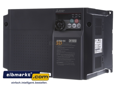 Frontansicht Mitsubishi Electric FR-D740-160SC-EC Frequenzumrichter 7,5kW 16A 3x380-480V 