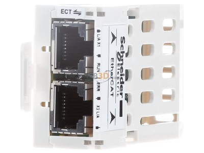 Frontansicht Schneider Electric VW3A3601 Kommunikationskarte Ethercat 2 x RJ45 