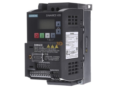 Front view Siemens 6SL3210-5BB17-5BV1 Frequency converter 200...240V 0,75kW 
