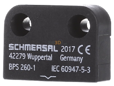 Front view Schmersal BPS 260-1 Actuator for position switch 
