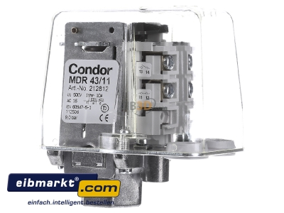 Frontansicht Condor Pressure 212812 Druckschalter MDR 43 GAA #
