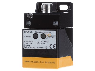 Frontansicht Ifm Electronic GM705S Sicherheitssensor induktivDC 