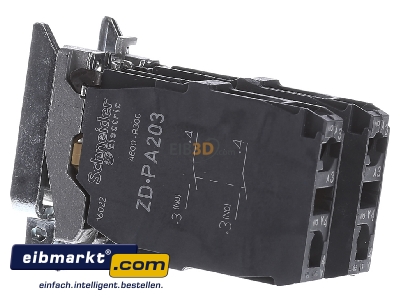 Ansicht rechts Schneider Electric ZD4PA203 Hilfsschalter 4 Richtungen 