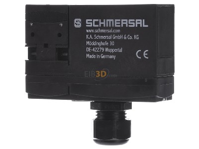 Front view Schmersal AZM 170-02zrk 24V Position switch with guard locking 

