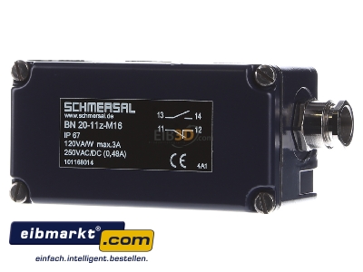 Frontansicht Schmersal BN 20-11z Magnetschalter 