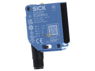 View on the left Sick WL12G-3P2572 Retroreflective photoelectric sensor 
