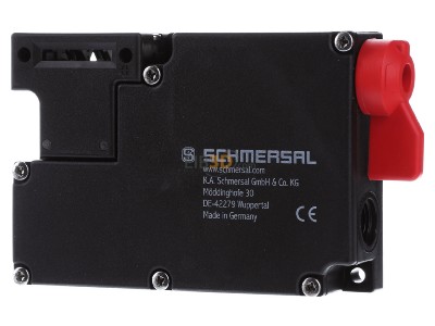 Front view Schmersal AZM 161SK12/12RKT024 Position switch with guard locking IP67 
