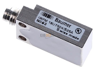 View top right Baumer IWFM 18U7504/S35A Inductive proximity sensor 
