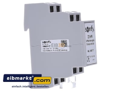 View on the left Somfy 1860117 Roller shutter control DRA
