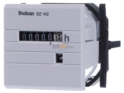 Front view Theben BZ 142-1 60Hz Hour counter 230...240V AC 

