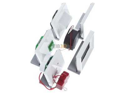 Ansicht oben links Jung NRS LS 0834 WW Notrufset aws kompl.mit Rahmen 