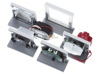 Ansicht oben hinten Jung NRS LS 0834 WW Notrufset aws kompl.mit Rahmen 
