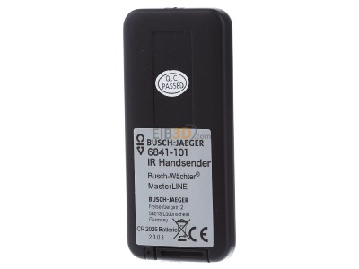 Ansicht hinten Busch Jaeger 6841-101 IR-Handsender f.Bu.-W. MasterLINE 