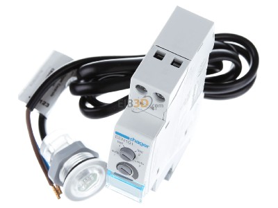 View up front Hager EEN101 DIN rail- 
