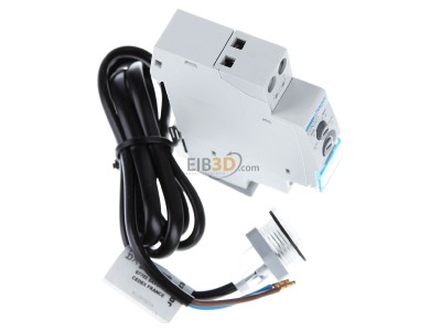 View top left Hager EEN101 DIN rail- 
