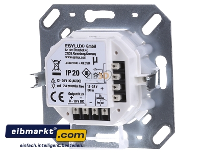 Back view ESYLUX ESYLUX PD-C180i/16 UC Motion sensor complete 0...90 white
